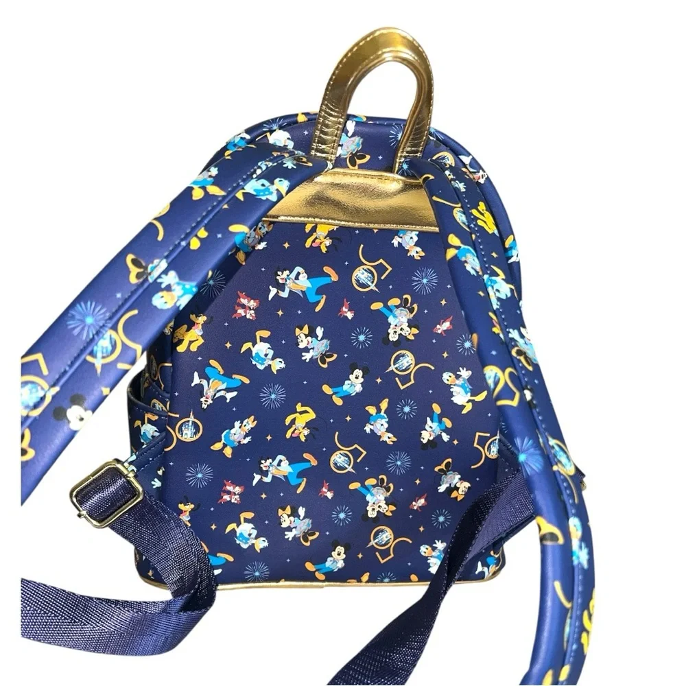 Loungefly Disney Parks WDW‎ 50th Anniversary Mickey & Friends Mini Backpack